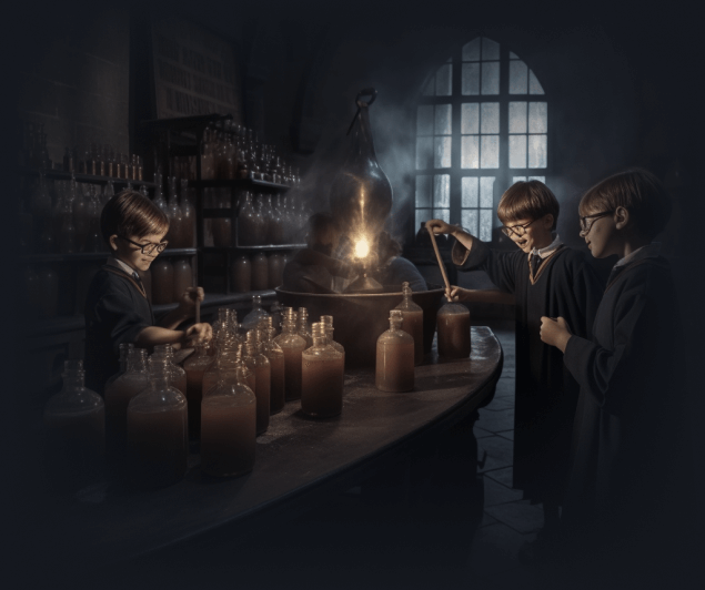 Des enfants qui jouent à un escape game en famille