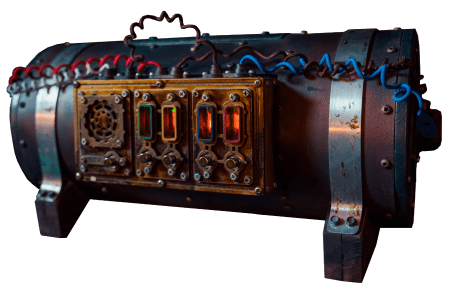 bombe a retardement steampunk